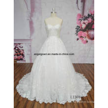 Sexy A Line Sweetheart Big Train Elegant Angel Bridal Wedding Gown